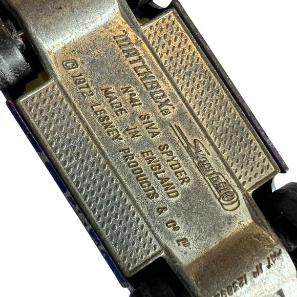 Vintage 1972 Matchbox #54 Siva Spider, USA Flag Decals, Die-Cast - Picture 8 of 9